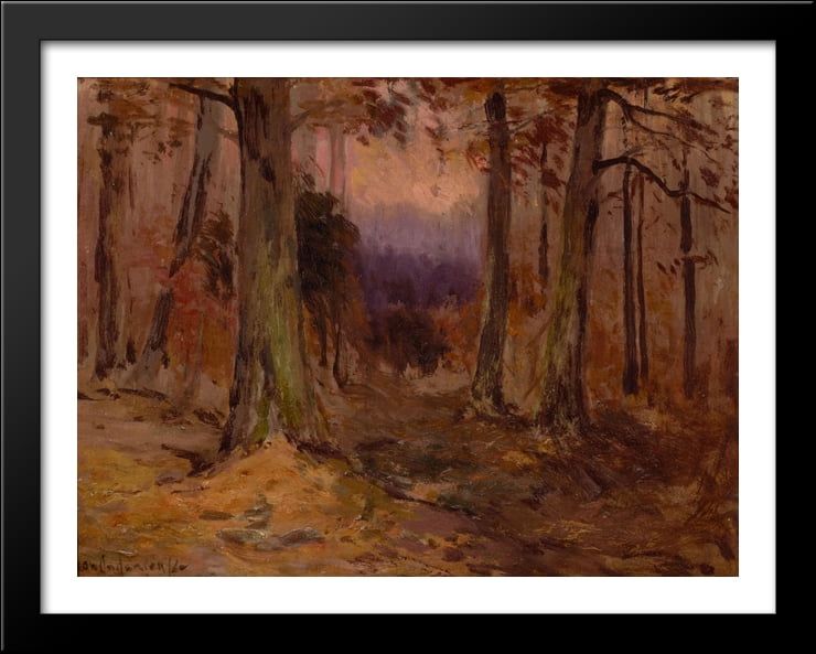 Landscape Sketch 36x28 Large Black Wood Framed Print Art By Robert Julian Onderdonk Walmart Com Walmart Com
