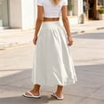 thumbnail image 6 of Bnwani Womens Skirts,Women's Skirts,Pockets,Elastic Waist,Casual,Pleated,White,M, 6 of 6
