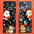 thumbnail image 4 of Xinwanna 2Pcs Christmas Window Stickers Water Proof Colorful Double-side Multi-style Xmas Holiday Window Static Clings for Stores (Type 14), 4 of 13