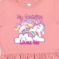 thumbnail image 4 of Inktastic My Grandma Loves Me Unicorn Girls Toddler Dress, 4 of 5
