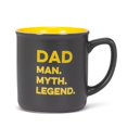 thumbnail image 1 of Abbott Collection AB-27-2TONE-107 4 in. Dad Legend Mug, Grey & Yellow, 1 of 1