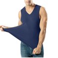 thumbnail image 2 of Diufon Men's Sleeveless Tank Top Casual Warm Workout Solid Color V Neck Undershirt Lightweight Athletic A-Shirts, 2 of 5