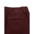 thumbnail image 6 of vastwit Kids Boys School Uniform Straight-Fit Flat-Front Dress Pants Burgundy 16, 6 of 7