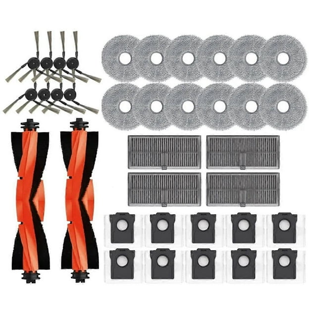 For X40 Ultra X40 Pro S30 Pro Ultra Vacuum Cleaner Replacement Accessories Main Side Brush Filter Mop Dust Bag