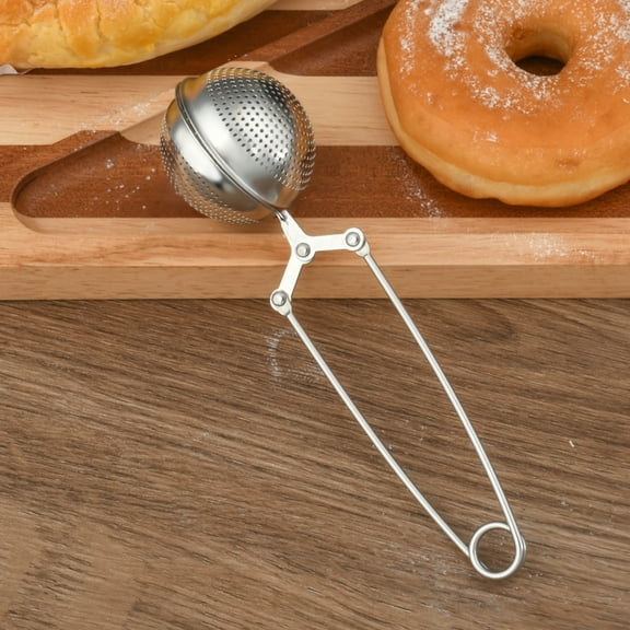 Haomacro 1 pcs 304 stainless steel duster Flour clip Baking tools Manual frosting powder sieve matcha powder spice flour sieve