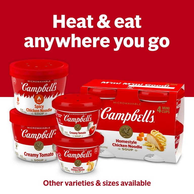 Campbell's Spicy Tomato Soup, 15.4 oz Microwavable Bowl - Walmart.com