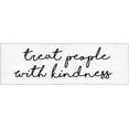 thumbnail image 2 of Lula Bijoux And Company 14x7 White Modern Wood Framed Museum Art Print Titled - Treat People With Kindness, 2 of 4