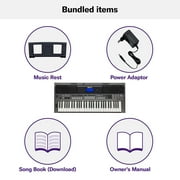Yamaha PSR-I400 61-Key Portable Keyboard, Metallic Dark Grey