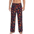 thumbnail image 2 of Picia Autumnal Forest Mens Soft Woven Cotton Elastic Waistband Sleep Pajama Pant Lounge Sleep Pant With Pockets And Drawstring-Medium, 2 of 9