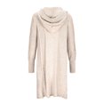 thumbnail image 6 of Tawop Woman's Cardigans Autumn Solid Colour Long Sleeve Sweater Long Length Loose Hooded Cardigan Twisted Chunky Sweater Khaki Free Size, 6 of 7