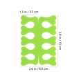thumbnail image 2 of 100 pares de separadores de dedos desechables para uñas, para hombres y mujeres (verdes), 2 of 7