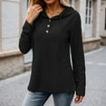 thumbnail image 2 of EDFBUYKRS Long Sleeve Shirts for Women Fall V Neck Knit Blouses Dressy Casual Tunic Tops Ladies Work Clothes S, 2 of 5