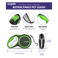 thumbnail image 2 of Emperor Pets 8m Retractable Dog Leash Large Dogs - Up to 50kg, Large Dog Leash Heavy Duty Dog Leash Retractable 8m - Green - GR26, 2 of 8