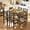 47 inches-B, variant on Baxluxe 5 Piece Kitchen Table and Chairs Set, Dining Table Set for 4, Dining Table Set with Metal Frame, Industrial Table for Kitchen, Dining Room, Restaurant, Rustic Brown