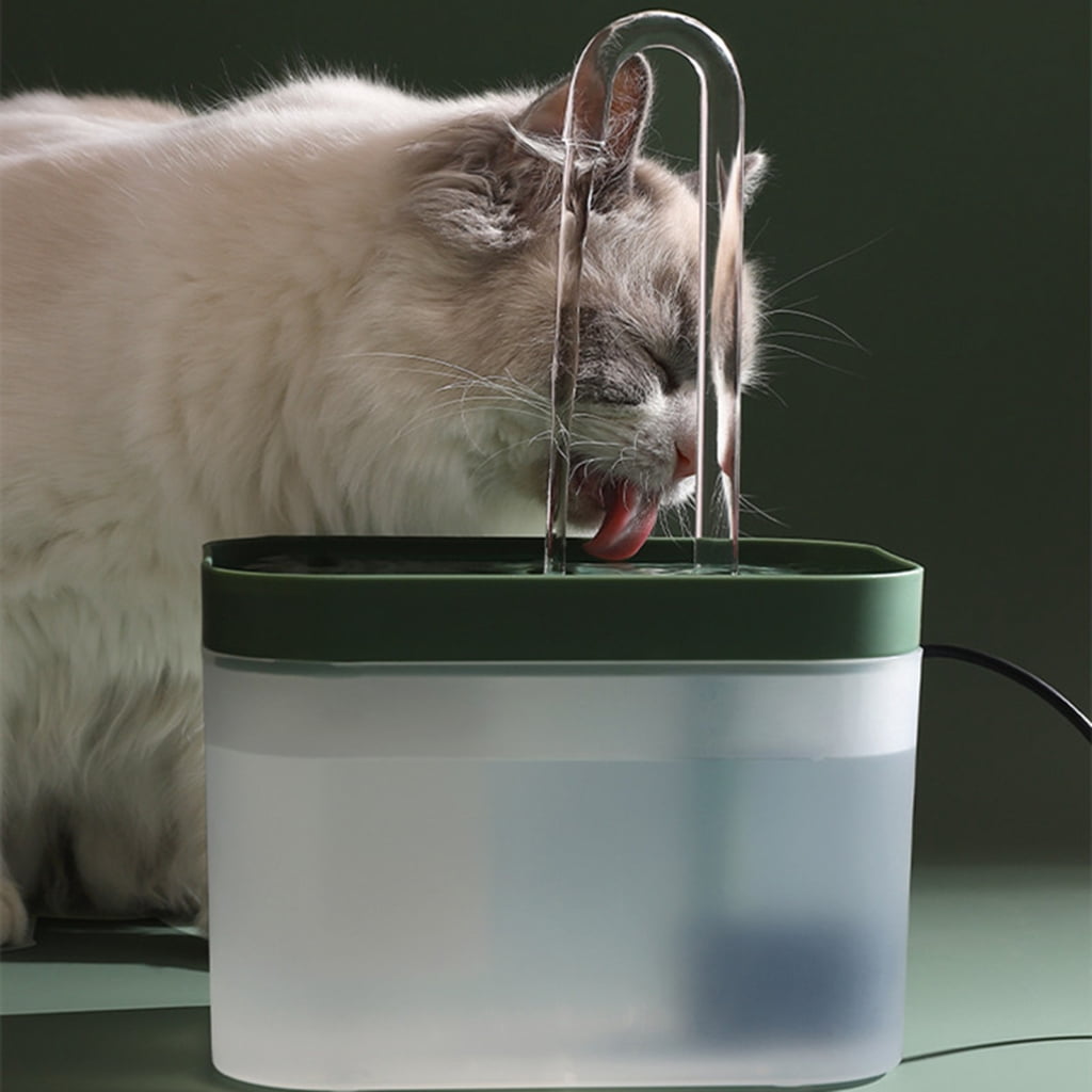 Cats Water Fountain Whispering Quiet Water Dispenser 51 OZ Automatic Drinking Bowl for Cats Dogs Small Pets Easy to C