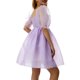 thumbnail image 4 of Sunloudy Vestido de princesa de malla para mujer, Adultos Transparente Color sólido Manga farol Cuello cuadrado Una pieza Sunloudy S, M, L, 4 of 10
