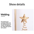 thumbnail image 4 of Fiudx Adorno de Estrella de Hierro, Pieza Decorativa Iluminada, Decoración Navideña Soldada a Mano, Base Estable con Peso, Ideal para Decorar La Oficina En Casa, Ambiente Festivo, Funciona con 3 Pila, 4 of 6