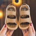 thumbnail image 2 of Godom Girl Sandals Summer Open Toe Flats Shoes Dress Sandal for Toddler Little Big Kid, 2 of 7