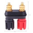 thumbnail image 2 of Conector Banana Par Terminales Amplificador Poste Unión Altavoz Rojo Y, 2 of 6