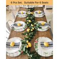 thumbnail image 4 of 15 Inch Round Placemats Set of 4, Merry Christmas Non Slip Heat Insulation PP Table Mats, Xmas Winter Pine Needles Berries Wood Washable Place Mats for Kitchen Dining Party Table Decor, 4 of 7
