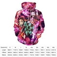 thumbnail image 2 of Tanjiro Kamado Demon Slayer Adult Sweater Pullover Hoodie 3D Printed Loose Hooded Long Sleeved Jackets Tops, 2 of 8