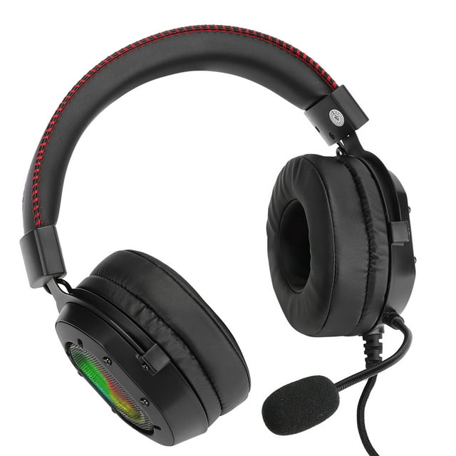 Auriculares Para Juegos, Diseño Ergonómico Resistente, Material ABS, Auriculares RGB Duraderos Para Ordenador Portátil Para PC De Juegos PS4