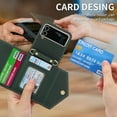 thumbnail image 5 of Wallet Case Compatible With Galaxy Z Flip 4, Crossbody Lanyard Pu Leather Protective Cover With Card Slots, 5 of 5