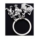 thumbnail image 4 of 2 llaveros con diseño de circo, estilo retro, de payaso, colgantes, adornos artesanales, regalo de carnaval., 4 of 5