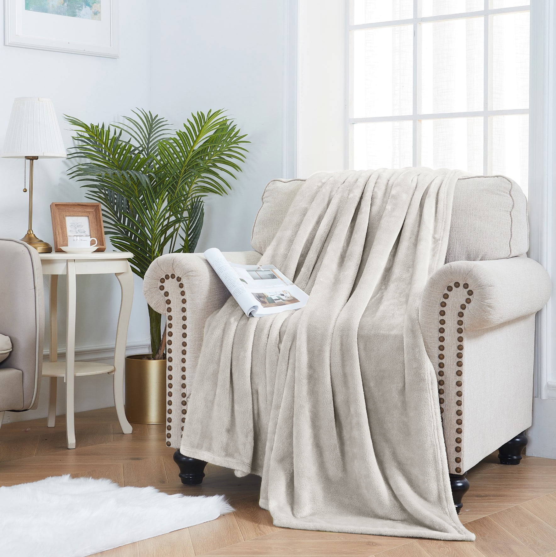 Elle decor embossed silky soft blanket outlet