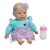 My Sweet Love Feed and Cuddle 12.5" Baby Doll, Purple Outfit, Blue Eyes, Light Skin Tone