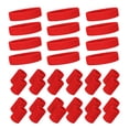 thumbnail image 1 of TOPTIE 12 Sets Neon Sweatband Set, Terry Cloth Headbands and Wristbands for Running Basketball Workout - Neon Red, 1 of 5