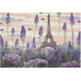 thumbnail image 4 of GZHJMY Bathroom Rug Set 2 Pieces Lavender Eiffel Tower Soft and Absorbent Bathroom Floor Mat Non Slip Commode Contour Rug Plush Bath Mat Set, Machine Washable and Easier to Dry Carpet Runner, 4 of 7