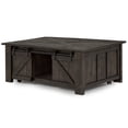 Magnussen Garrett LiftTop Coffee Table in Weathered Charcoal