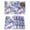 Blue, variant on Purple Onion Flowers Placemats Set of 8, Spring Floral Dandelion Botanical Placemats for Dining Table, Place Mats for Kitchen Tabletop, Waterproof Wipeable Dining Table Mats Set