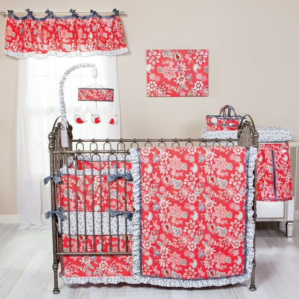 Waverly Charismatic 3 Piece Crib Bedding Set Walmart Com
