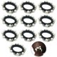 thumbnail image 1 of 10 unidades de bandas elásticas para el cabello sin costuras con perlas para mujer, bandas para el cabello a la moda, bandas para el cabello, anillos para el cabello, accesorios para el cabello, 1 of 7