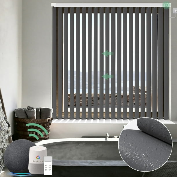 Yoolax Motorized Vertical Blinds Remote Control Wifi Automatic Window