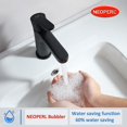 thumbnail image 3 of Black Basin Faucet With Pull Out, Basin Mixer Tap With Cold & Hot Water, Basin Faucet With Neopepl Removable Bubbler And Ceramic Valve, Chrome, Easy C, 3 of 3