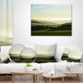 thumbnail image 3 of Designart Superb Green Hills in the Fog - Landscape Printed Throw Pillow - 18x18, 3 of 4