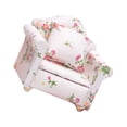 thumbnail image 4 of Single Sofa - Wide Application Single Gift Polyester Application Miniature Single Sofa chequer small flower, 4 of 7