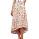 thumbnail image 2 of Falda de línea A con cintura elástica, falda floral para mujer Falda elástica con estampado floral para mujer Falda de línea A floral Rendimiento finamente ajustado, 2 of 4