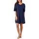 thumbnail image 1 of INSPIRAR CHIC Camisón de Pijamas para Mujeres, Vestido de Pijamas, Ropa de Dormir, Manga Corta, Azul, Grande, 1 of 7