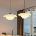 thumbnail image 6 of Arturesthome Art Deco Milk White Glass Pendant Light, 6 of 17