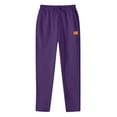 thumbnail image 3 of Mifsaly Mens Straight Leg Sweatpants Drawstring High Waist Running Pants Soild Color Fashion Workout Sweatpants Breathable Cozy Athletic Joggers with Pockets Purple XL, 3 of 3