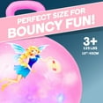 thumbnail image 5 of Flybar Hopper Ball for Kids, Durable Bouncy Ball with Handle, Kangaroo Ball, Exercise Ball, Indoor and Outdoor Toy, Pump Included, Toddler Toys for Boys and Girls, Ages 3 and Up (Fairy), 5 of 6