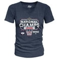 thumbnail image 2 of Women's Blue 84  Navy UConn Huskies 2025 NCAA Women's Basketball National Champions Bracket Tri-Blend V-Neck T-Shirt, 2 of 3