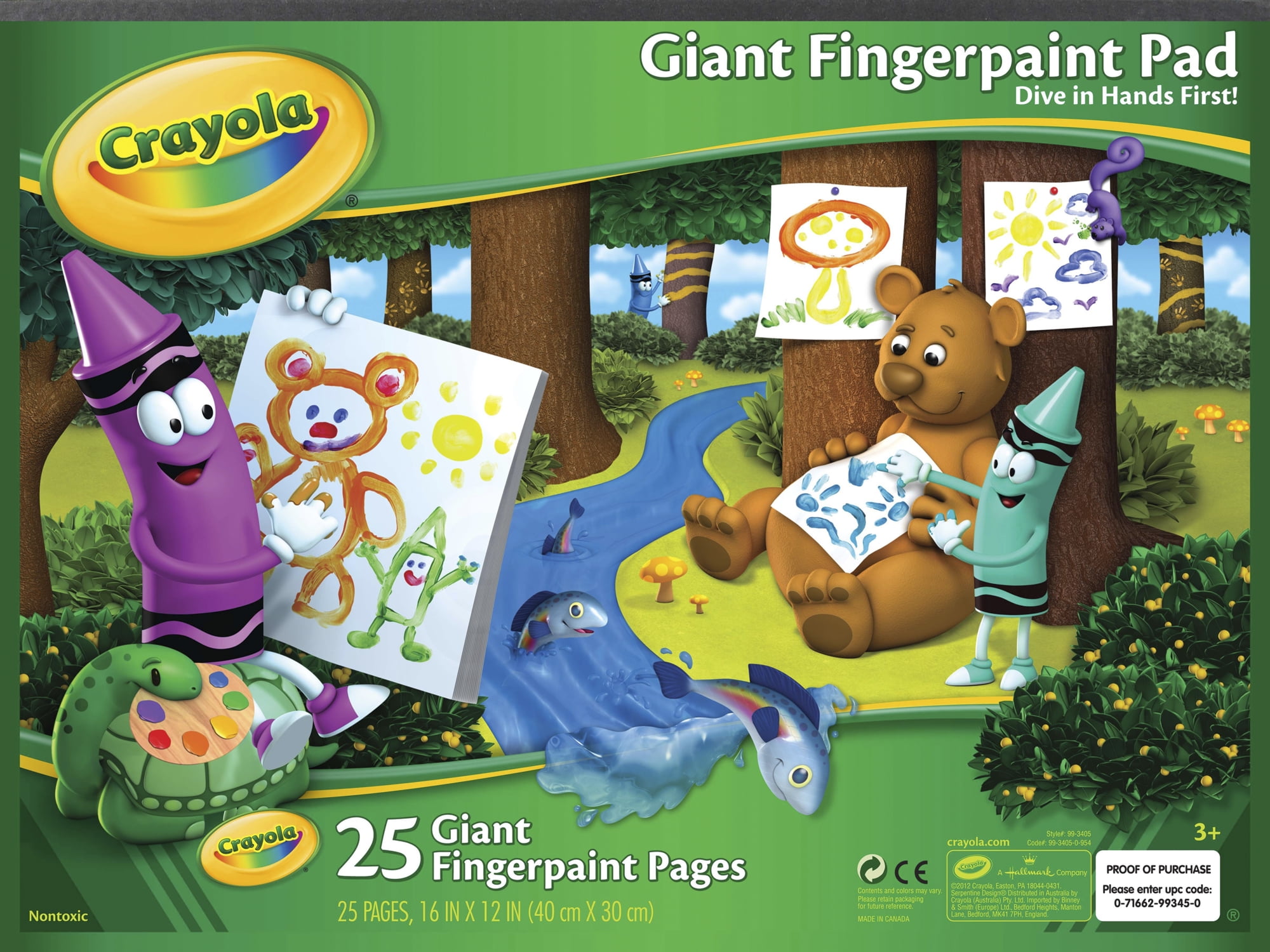 Crayola Giant Finger Paint Paper, 25 Sheets of Painting Paper, Kids Art  Supplies