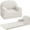 White, variant on Flip-Out Sherpa 2-in-1 Convertible Chair to Lounger for Kids, Grey
