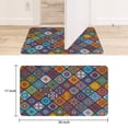 thumbnail image 6 of Boho Colored Square Pattern (3) Welcome Doormat for Indoor/Outdoor Entrance Boho Colored Square Pattern (3) Decoration Door Mat Kitchen Door Mat Bedroom Doormat 17x30 Inch, 6 of 6