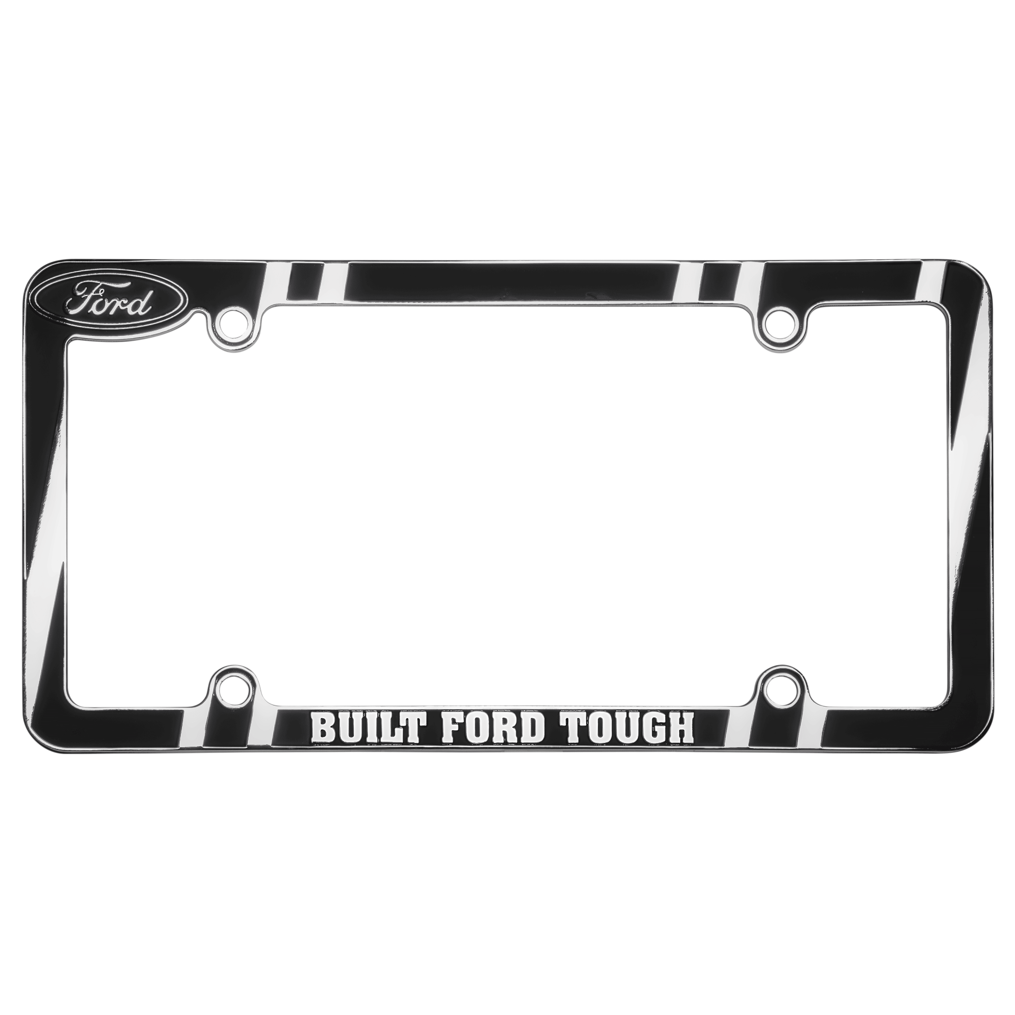 Chrome License Plate Frame I'D RATHER BE EATING DONUTS Auto Accessory